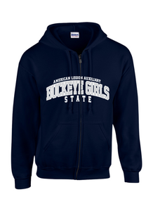 BGS NAVY ZIPUP SWEATSHIRT