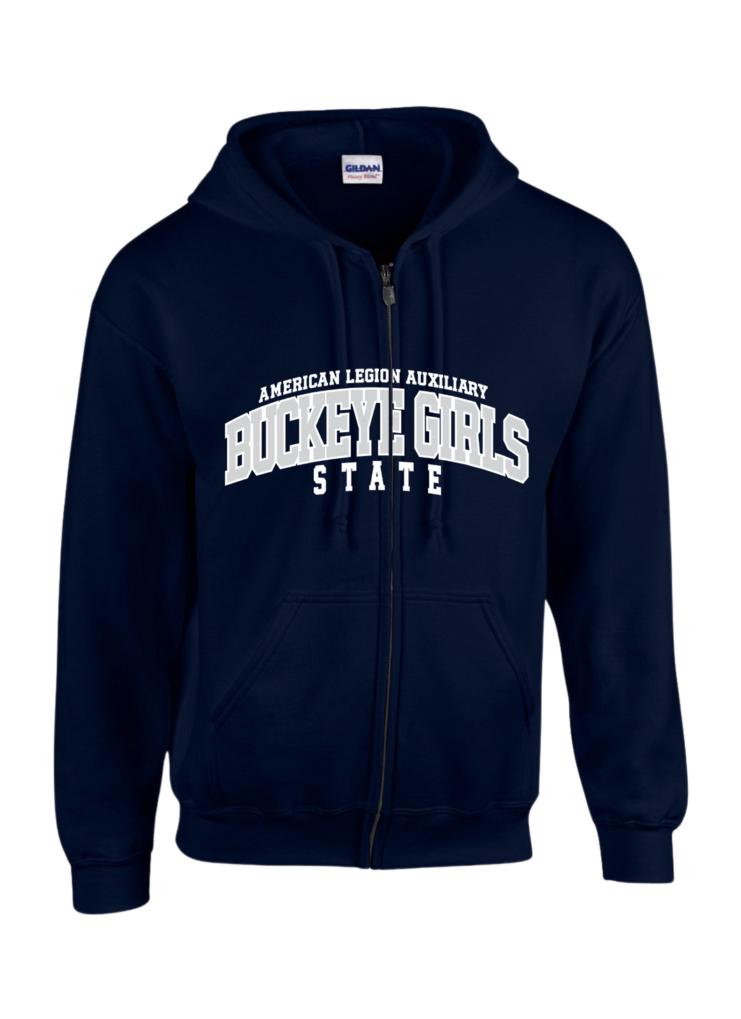 BGS NAVY ZIPUP SWEATSHIRT
