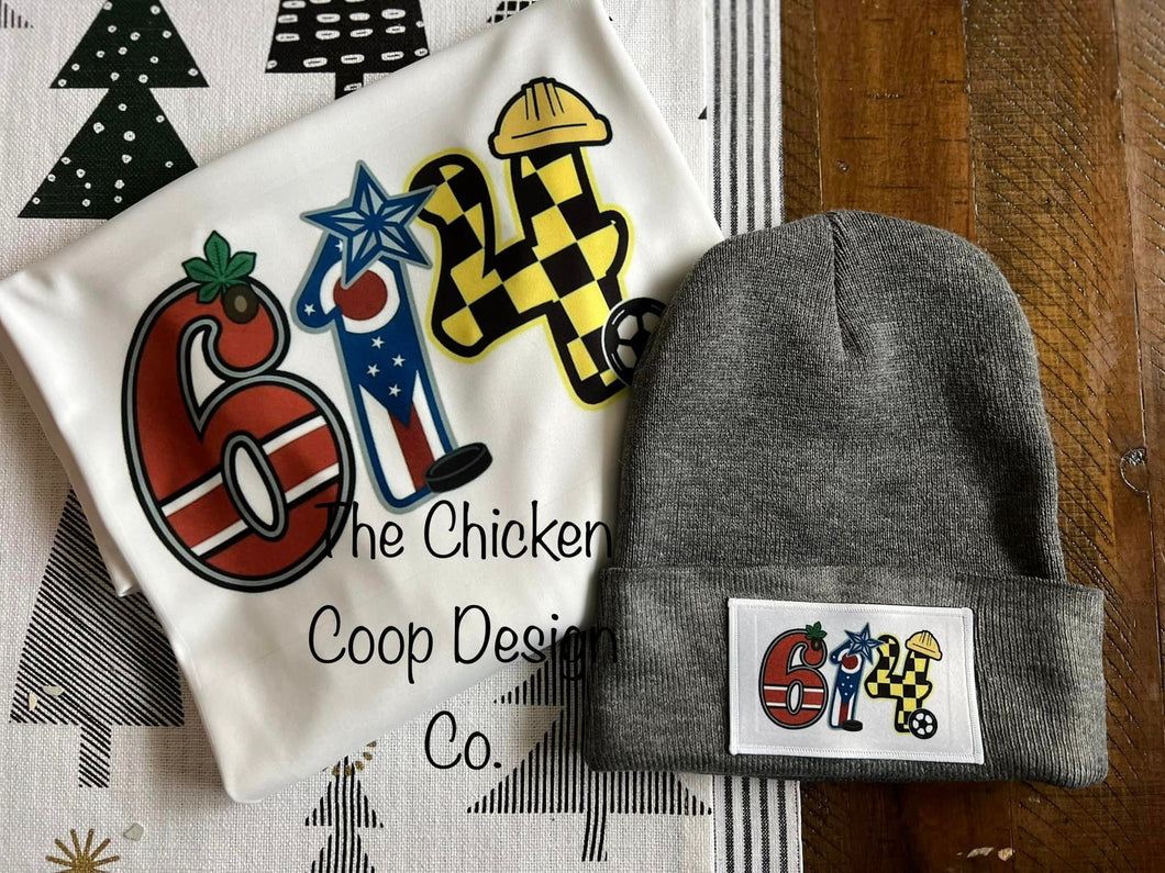 614 Team Logos Shirt & Beanie GIFT SET