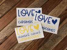 Load image into Gallery viewer, Love Doesn&#39;t Count Chromosomes Decal