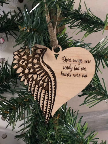 Angel Wing Christmas Ornament