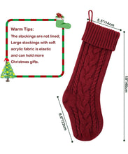 Load image into Gallery viewer, Personalized Knit Stocking