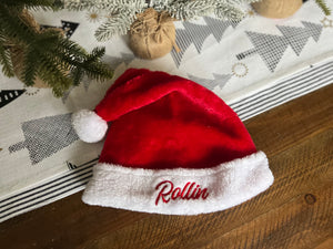 Custom Embroidered Santa Hat